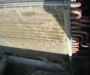 dirty air handler coils hvac